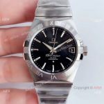 (VSF) Omega Constellation Stainless Steel Black Dial Replica Watch 8500
